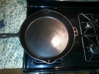 RARE-RARE Vintage Lodge 15 1/4 Cast Iron Skillet USA D 14SK A Beauty.