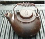 Vintage Wagner Ware Cast Iron Tea Kettle Made in U S a - Circa 1935