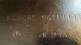 Sold at Auction: Unmarked Wagner Square Skillet